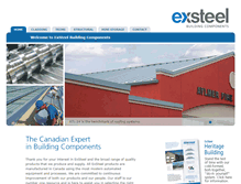 Tablet Screenshot of exsteel.com